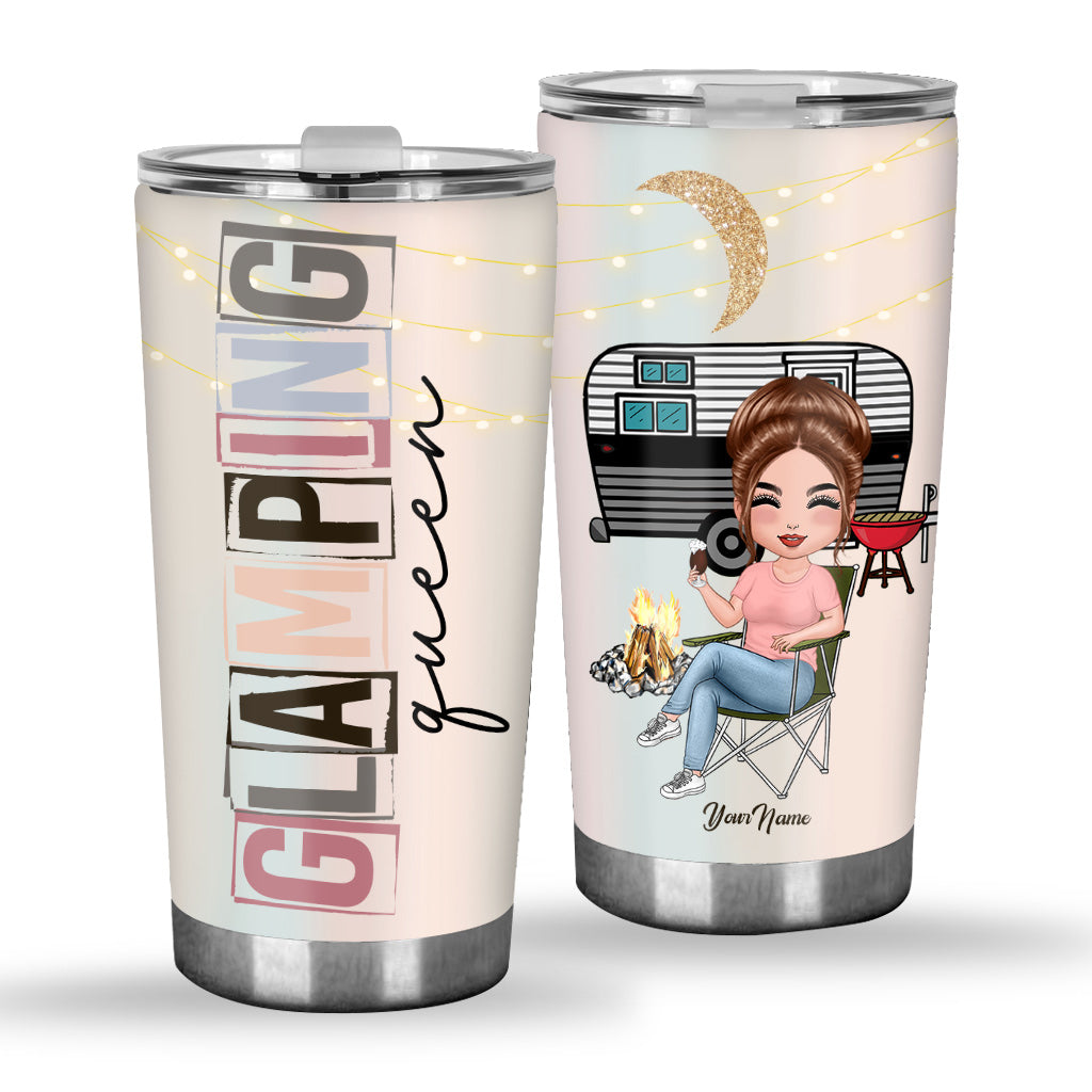 Glamping Queen - Personalized Camping Tumbler