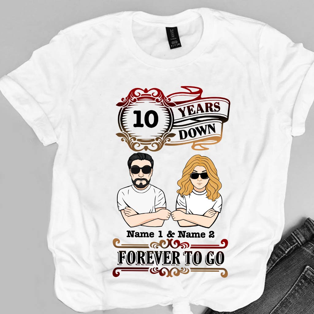 Discover Forever To Go - Personalized Couple T-shirt