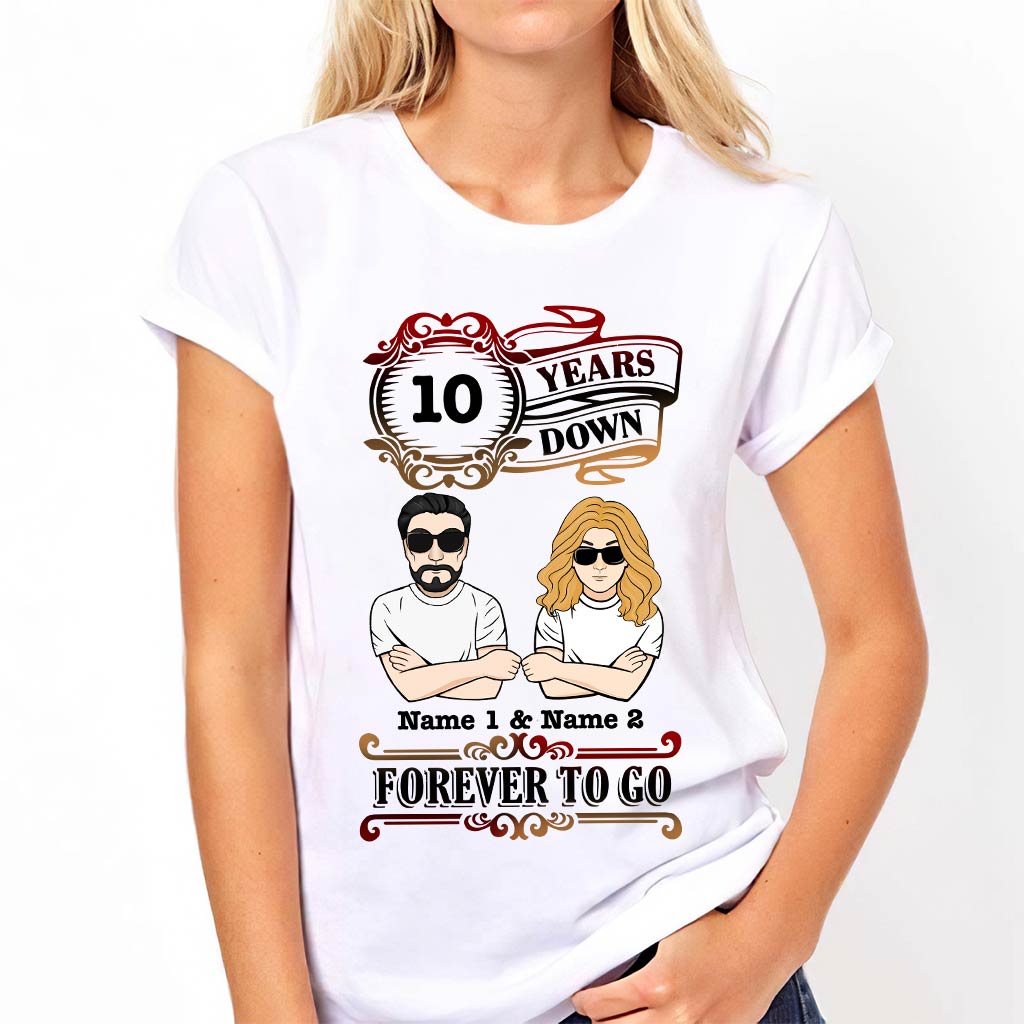 Forever To Go - Personalized Couple T-shirt