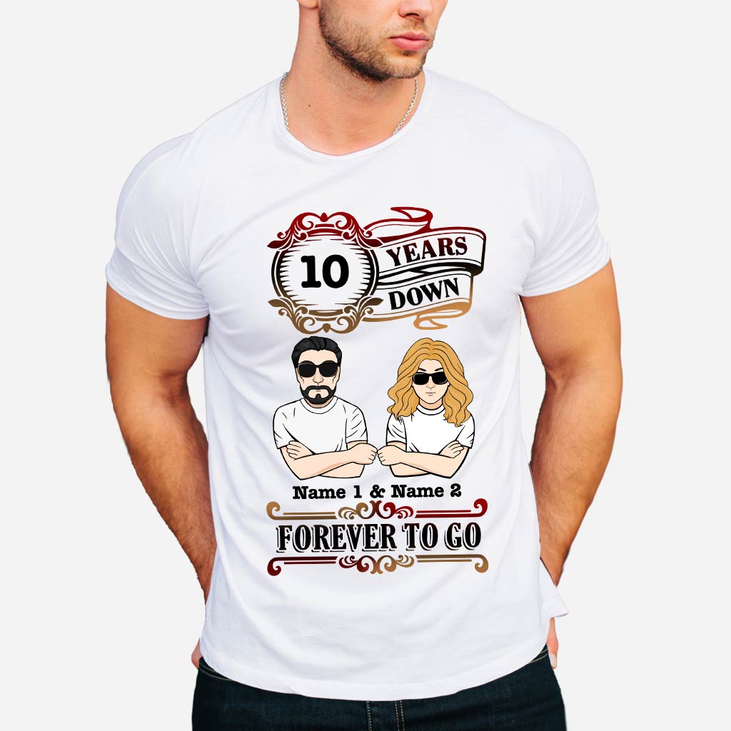 Forever To Go - Personalized Couple T-shirt