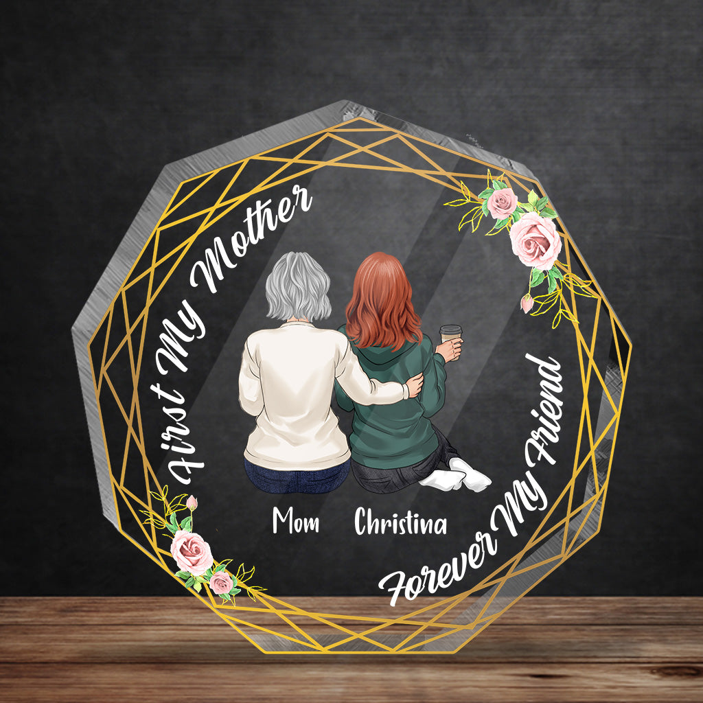 Mother And Daughter - Personalized Mother's day Mother Custom Shaped Acrylic Plaque