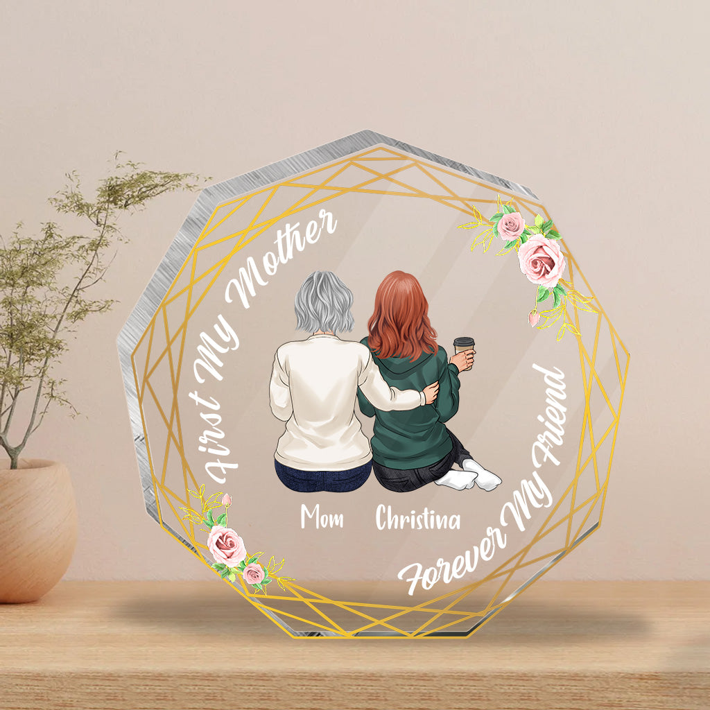 Mother And Daughter - Personalized Mother's day Mother Custom Shaped Acrylic Plaque