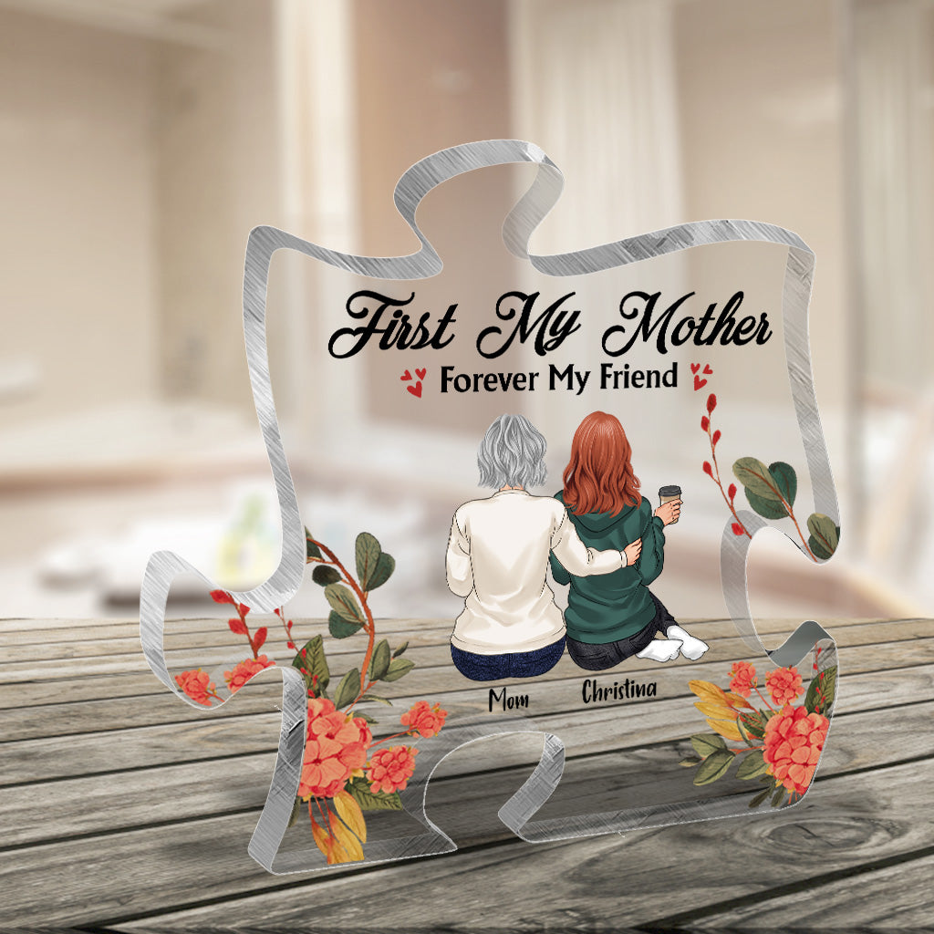 Mother And Daughter - Personalized Mother's day Mother Custom Shaped Acrylic Plaque