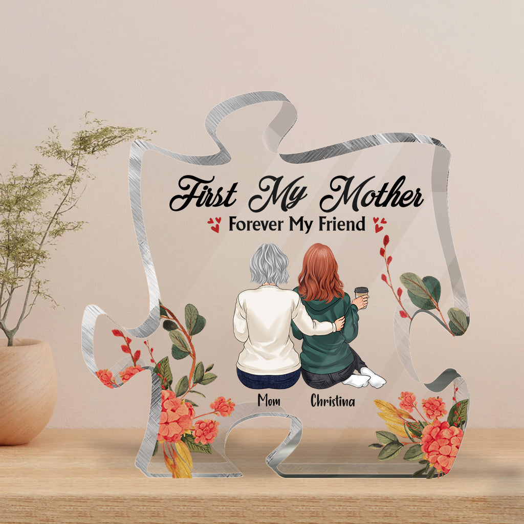 Mother And Daughter - Personalized Mother's day Mother Custom Shaped Acrylic Plaque