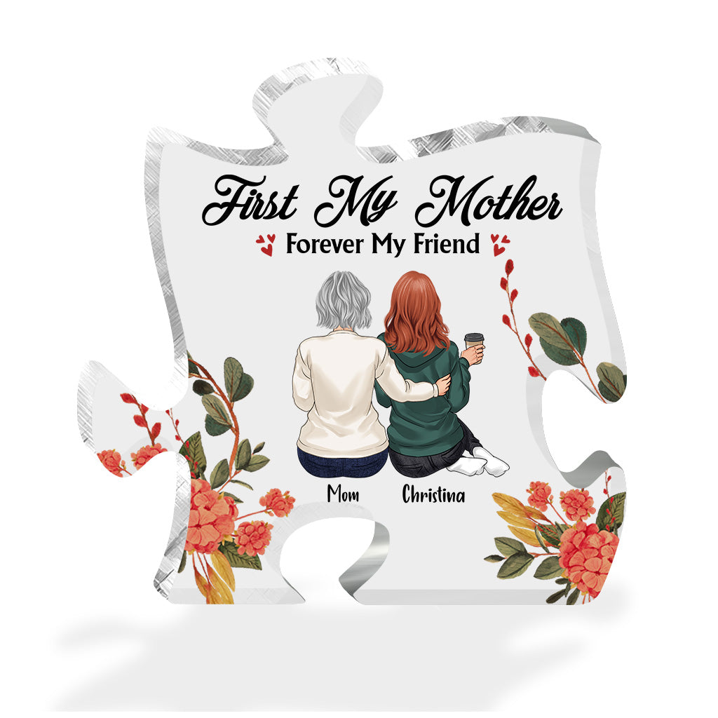 Mother And Daughter - Personalized Mother's day Mother Custom Shaped Acrylic Plaque