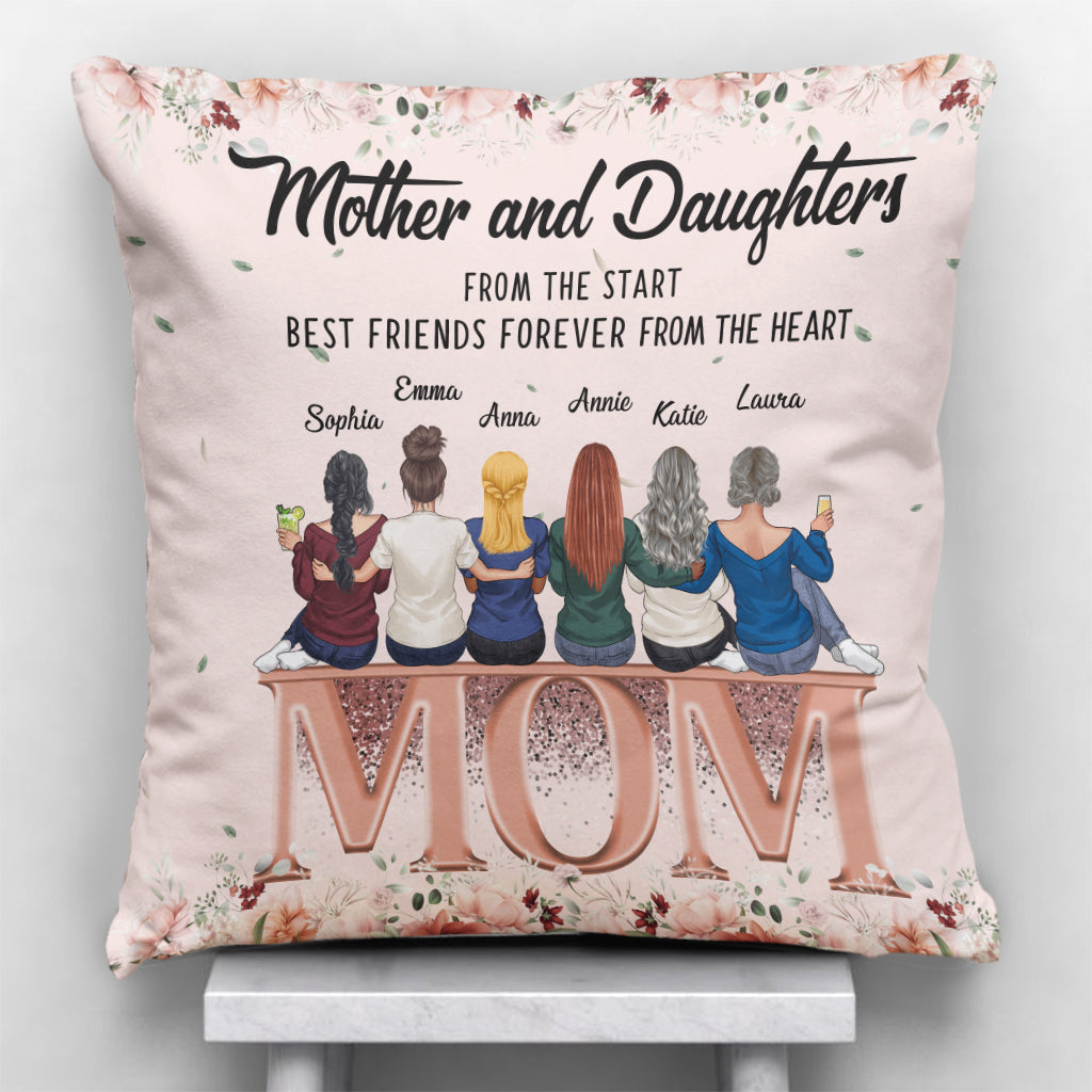 Mother and Daughter Love - Personalized Mother's Day Mother Throw Pillow