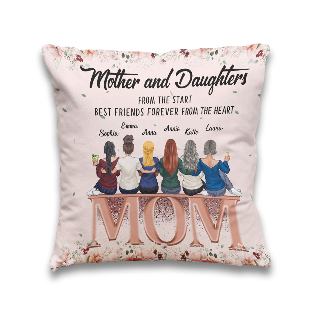 Mother and Daughter Love - Personalized Mother's Day Mother Throw Pillow