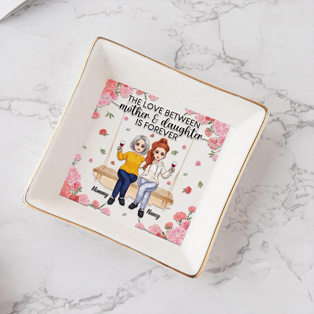 Mother And Daughter - Gift for mom, daughter, son - Personalized Jewelry Dish