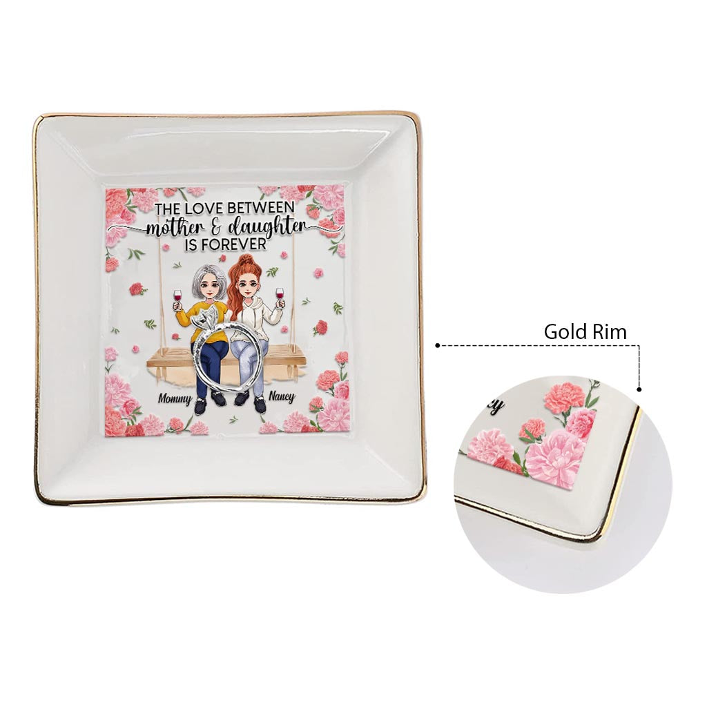 Mother And Daughter - Gift for mom, daughter, son - Personalized Jewelry Dish