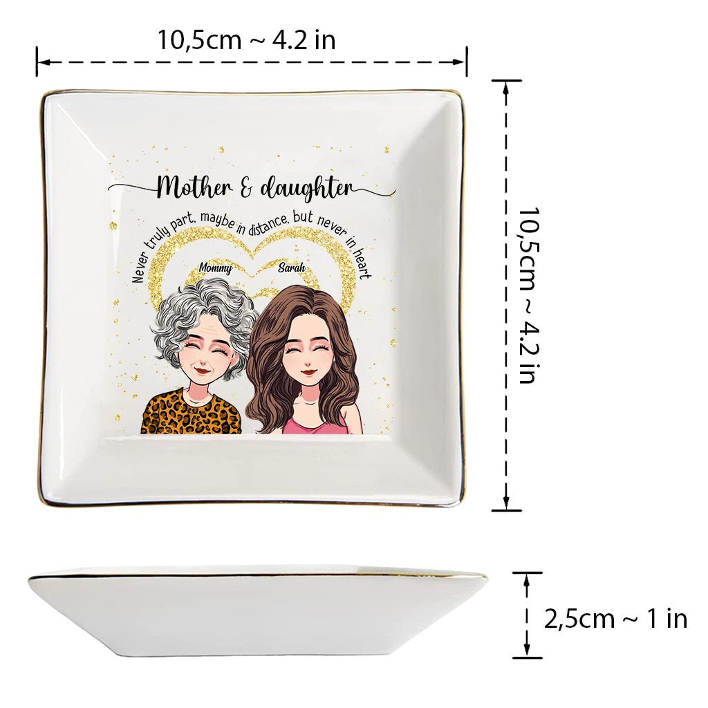 Never Truly Part - Personalized Mother's Day Mother Jewelry Dish