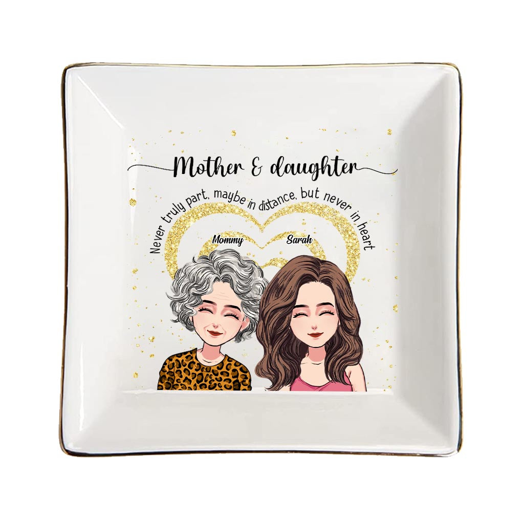 Never Truly Part - Personalized Mother's Day Mother Jewelry Dish