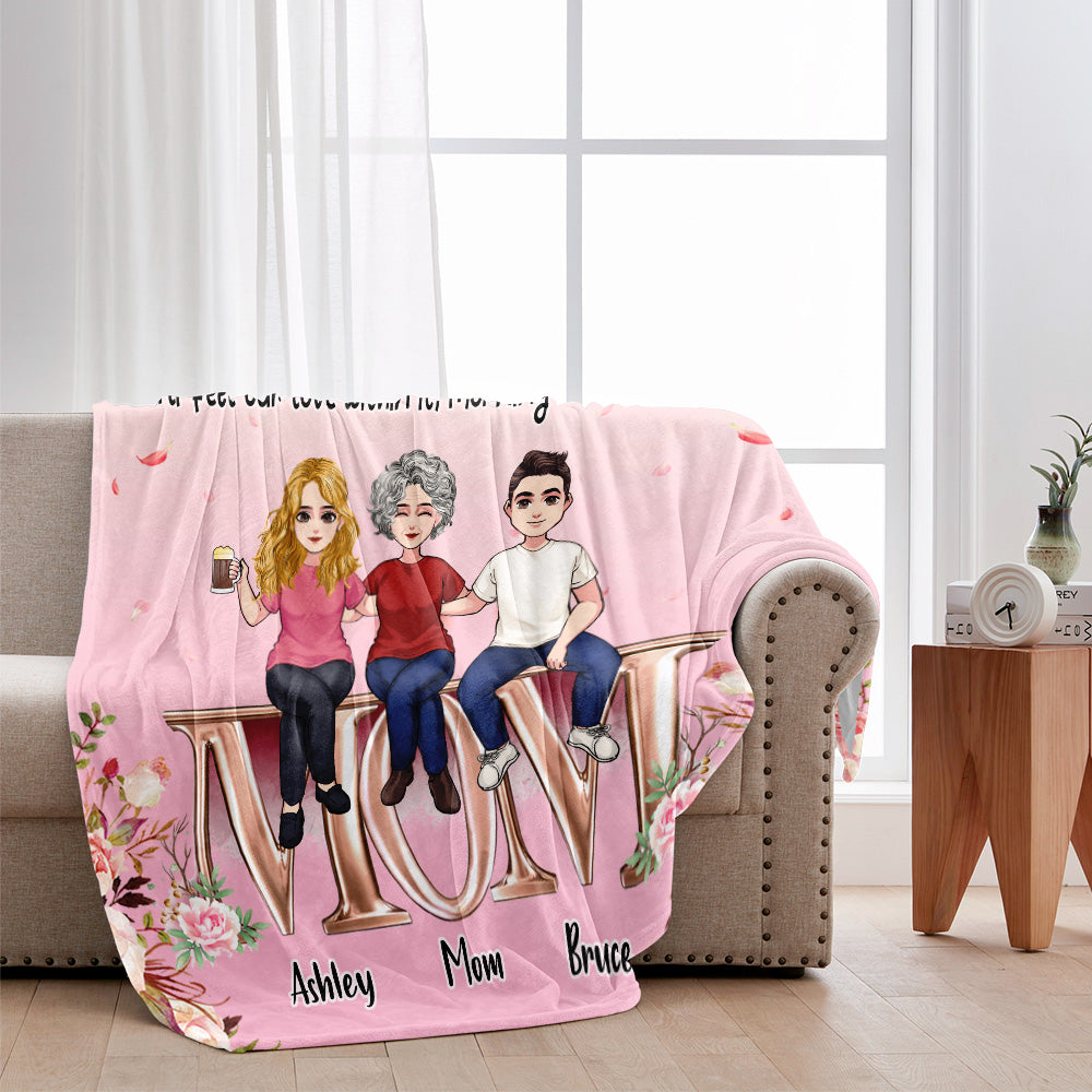 We Hugged This Blanket - Personalized Mother's Day Mother Blanket