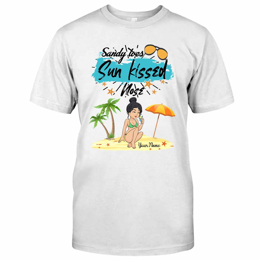 Sandy Toes Sunkissed Nose - Personalized Sea Lover T-shirt and Hoodie