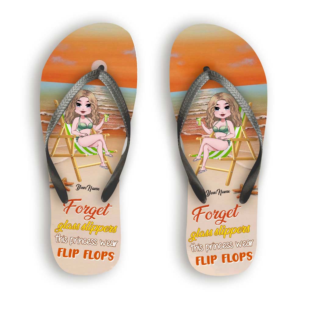 Forget Glass Slippers - Personalized Sea Lover Flip Flops