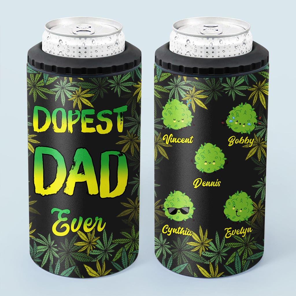 World's Dopest Dad Father's Day Can Cooler 