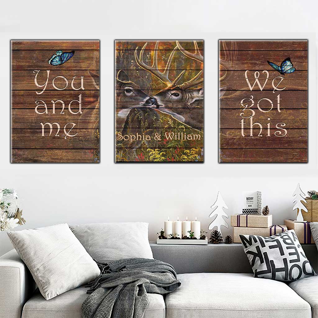 You And Me We Got This - Personalized Couple Hunting Poster & Canvas Set