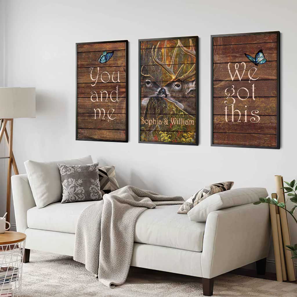 You And Me We Got This - Personalized Couple Hunting Poster & Canvas Set