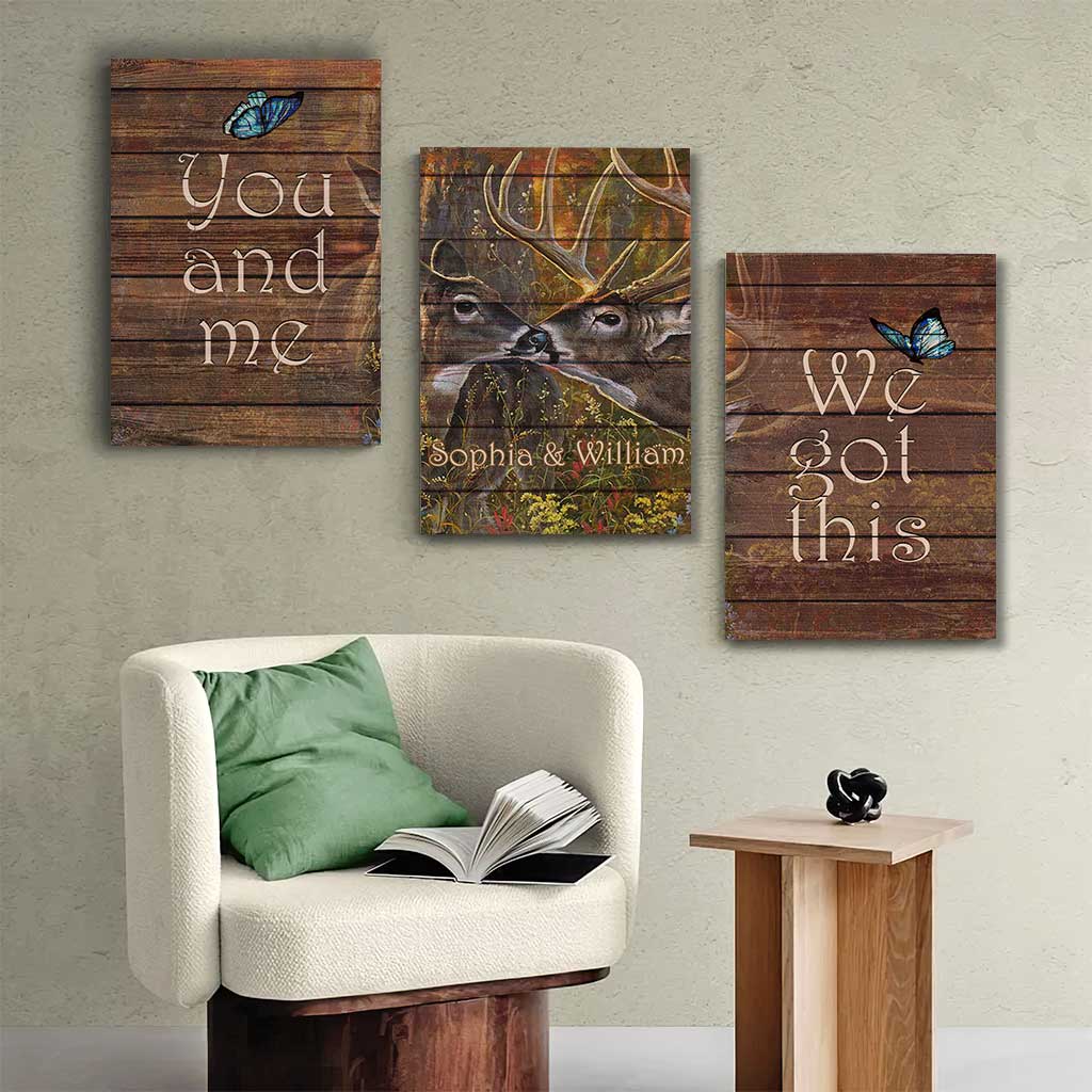 You And Me We Got This - Personalized Couple Hunting Poster & Canvas Set