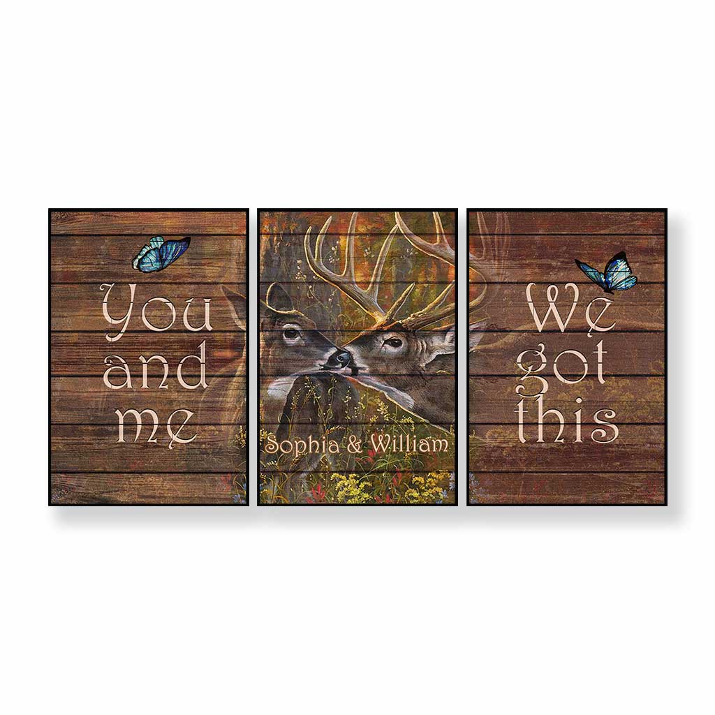 You And Me We Got This - Personalized Couple Hunting Poster & Canvas Set