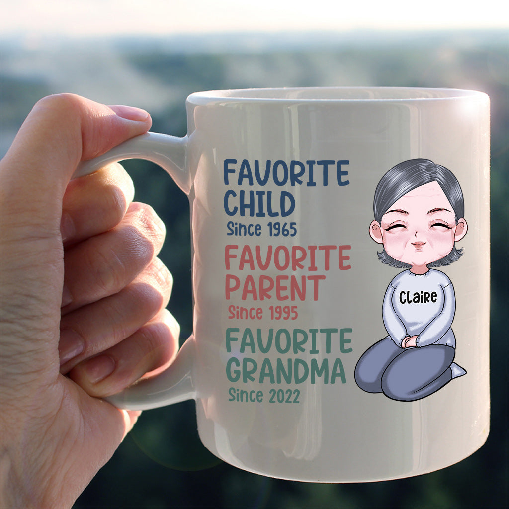 Favorite Grandma Since - Personalized Grandma Mug