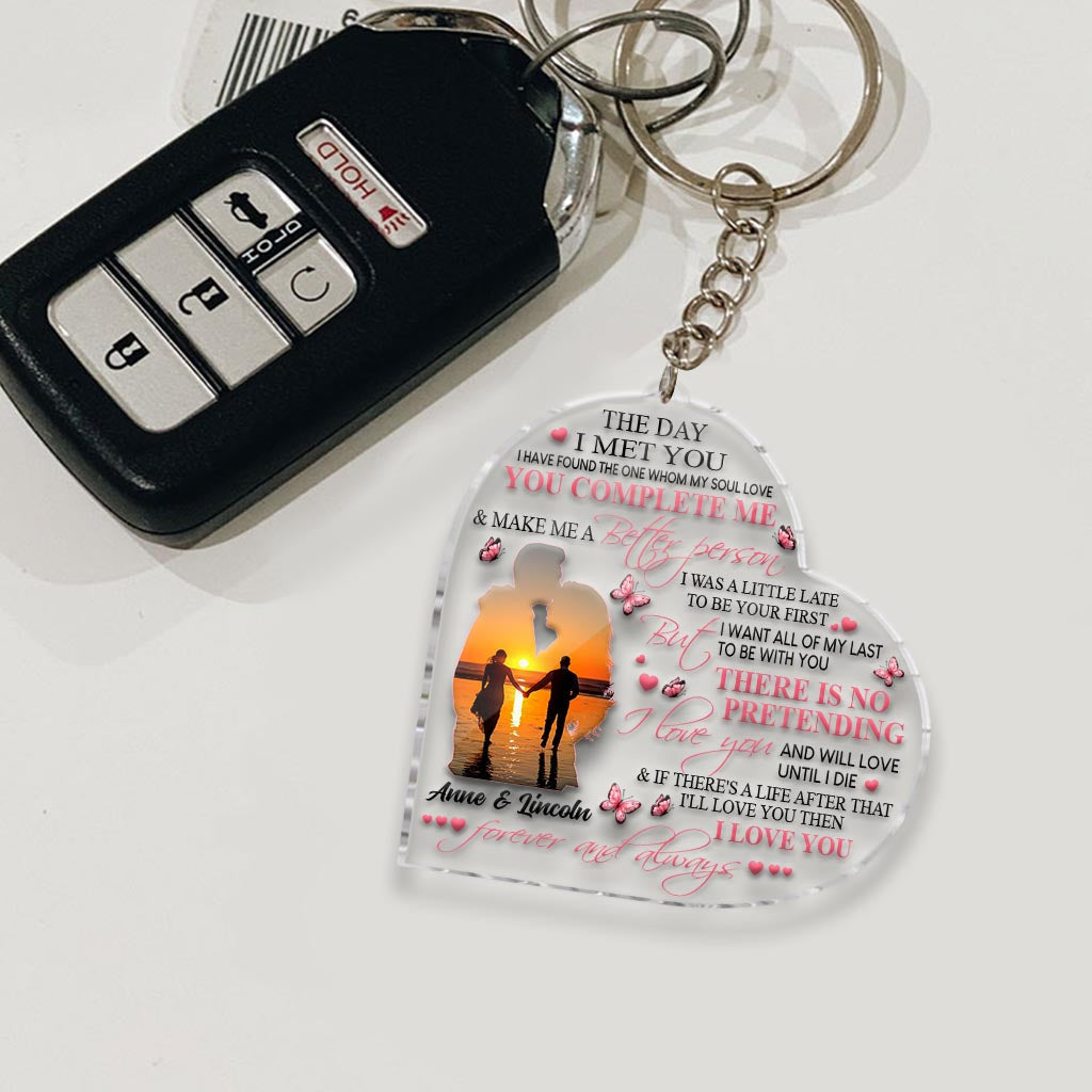 To My Wife - Personalized Couple Transparent Keychain