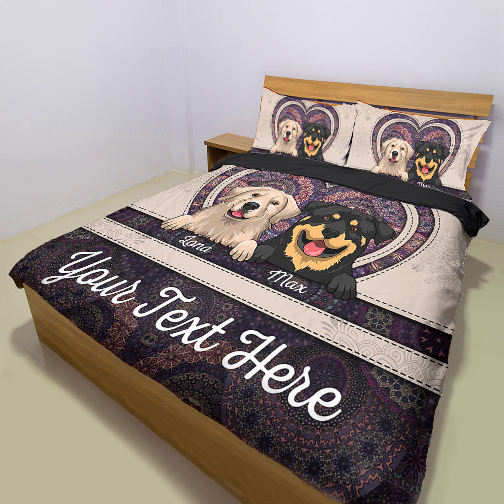 Dog Lovers - Personalized Dog Bedding Set