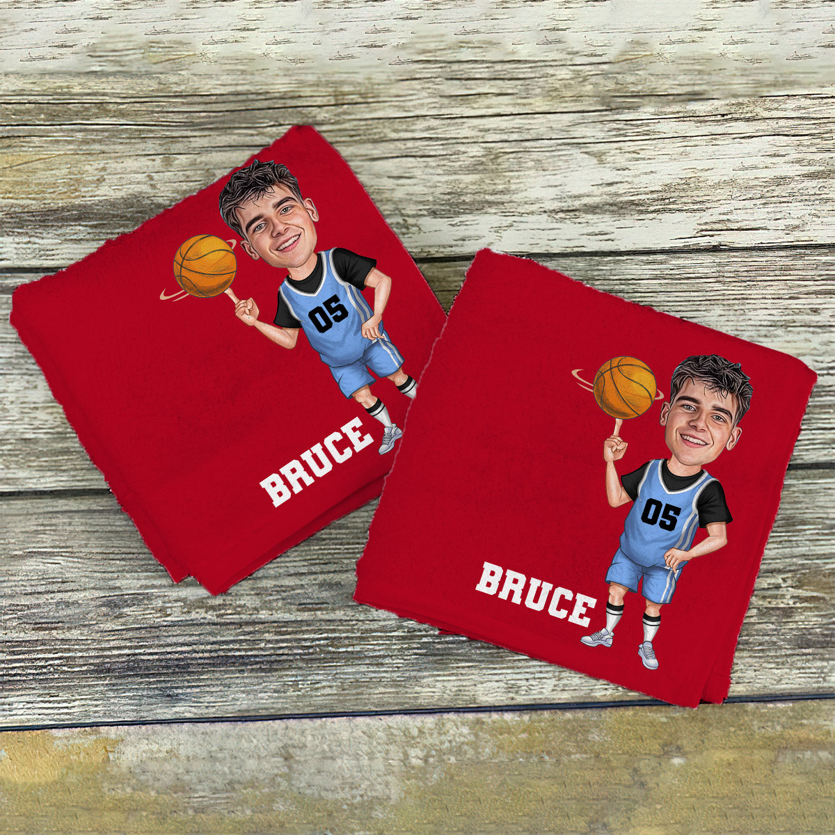 Sporty Towel - Personalized Basketball Towel