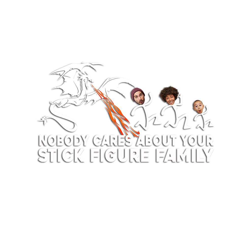 Your Stick Figure Rolled A One - RPG gift for friend, mom, dad, husband, wife, girlfriend, boyfriend - Personalized Decal Full