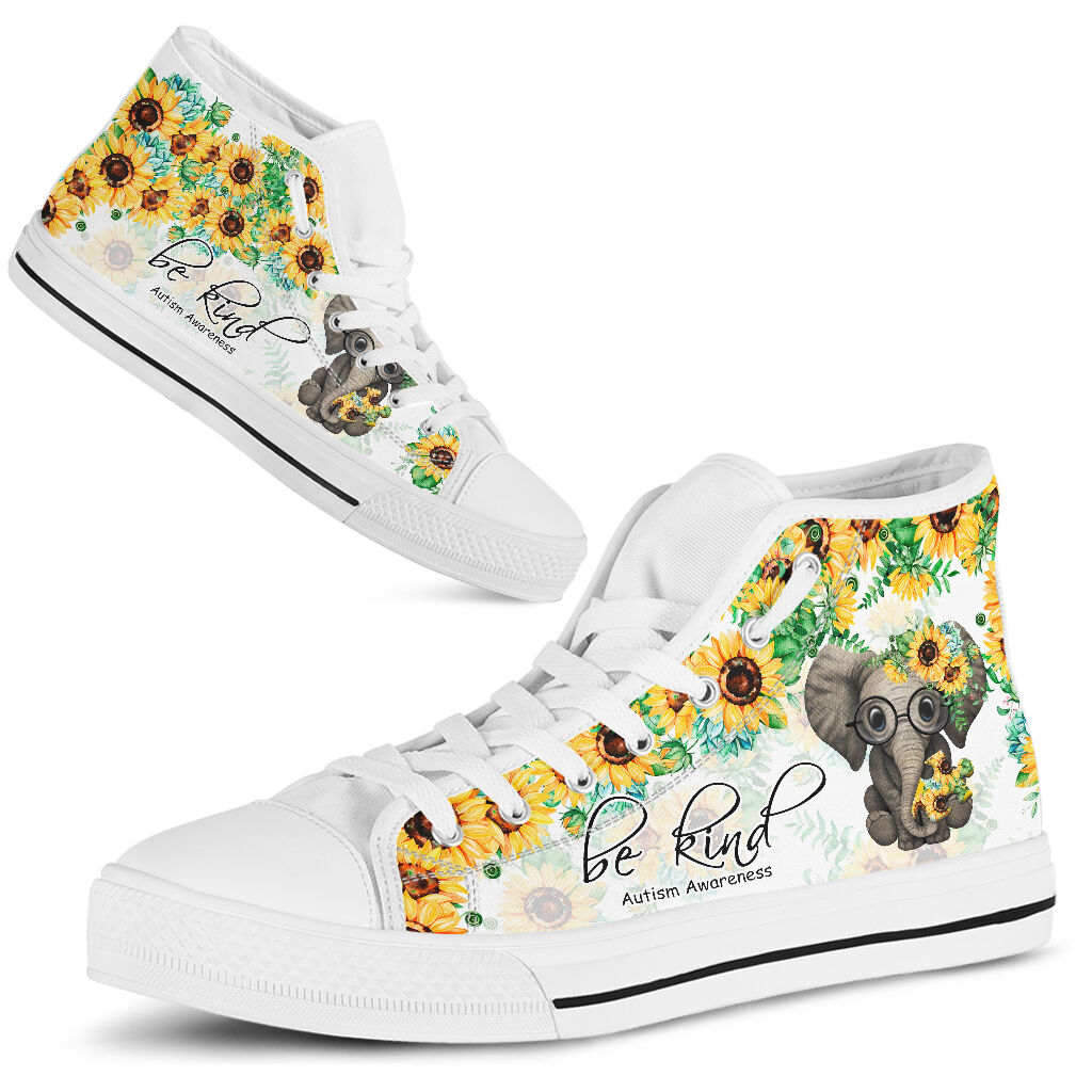 Be Kind - Autism Awareness High Top Shoes 0622