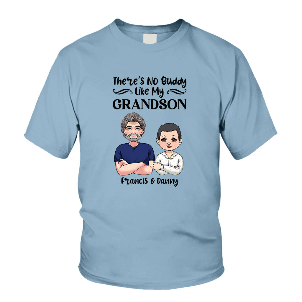 There Is No Buddy Like My Grandson/Granddaughter - Gift for grandpa - Personalized T-shirt And Hoodie