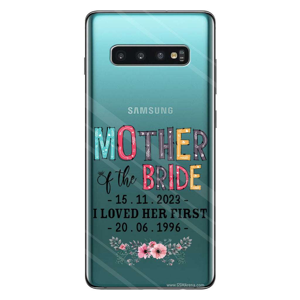 Mother Of The Bride - Personalized Mother Clear Phone Case