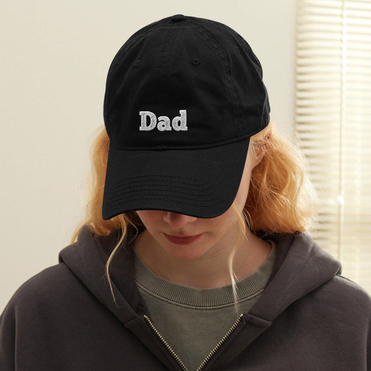 Custom Name - Personalized Step Dad Embroidered Classic Cap