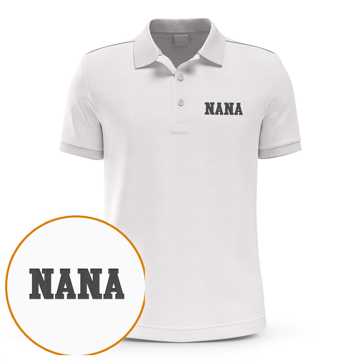 Custom Name - Personalized Grandma Embroidered Polo Shirt