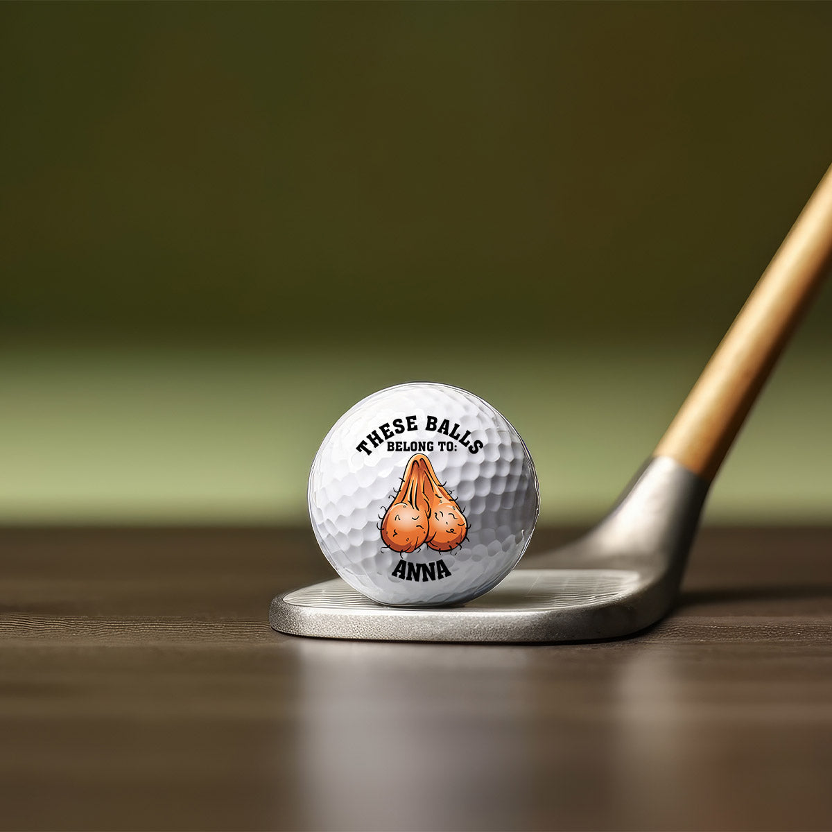 These Balls Belong To - gift for him, boyfriend, husband - Personalized Golf Ball