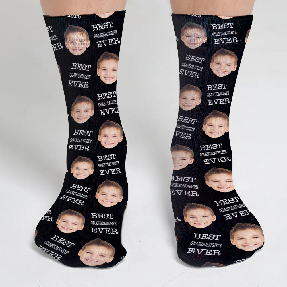 Custom Face - Personalized granddaughter Socks