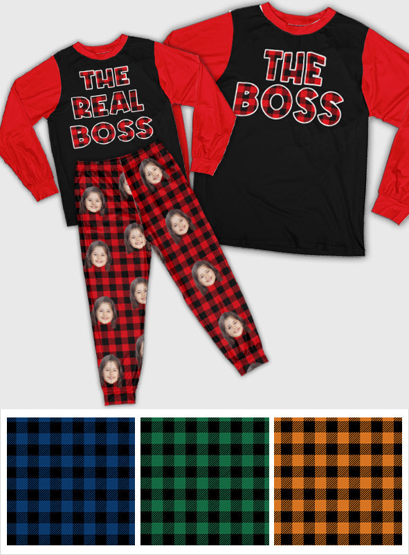 The Boss & The Real Boss - Personalized Kid Pajamas Set