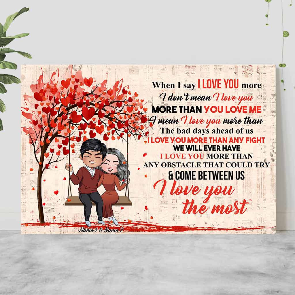 Discover I Love You Most Couple - Personalized Poster