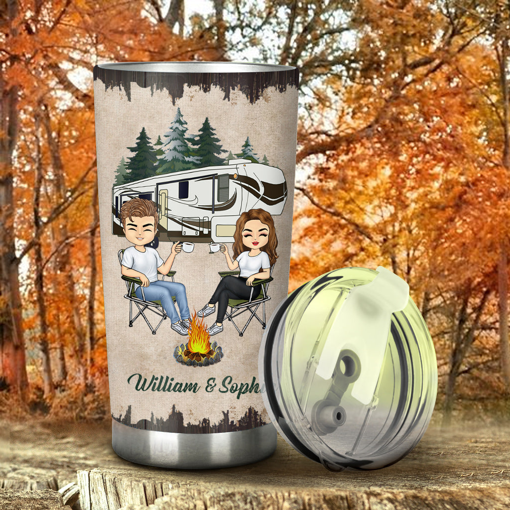 Camping Partners For Life - Personalized Couple Tumbler