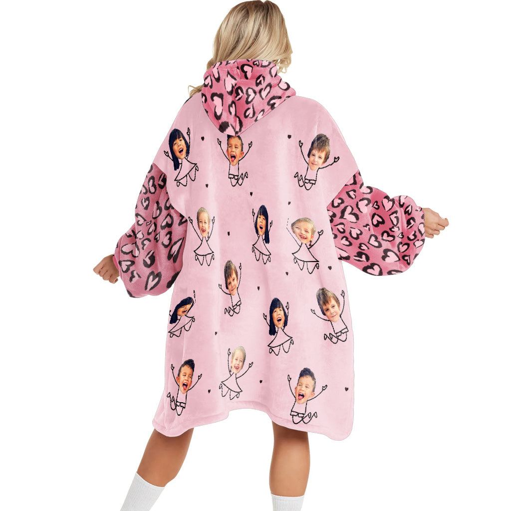 My Greatest Blessing - Personalized Mother's Day Mother Blanket Hoodie