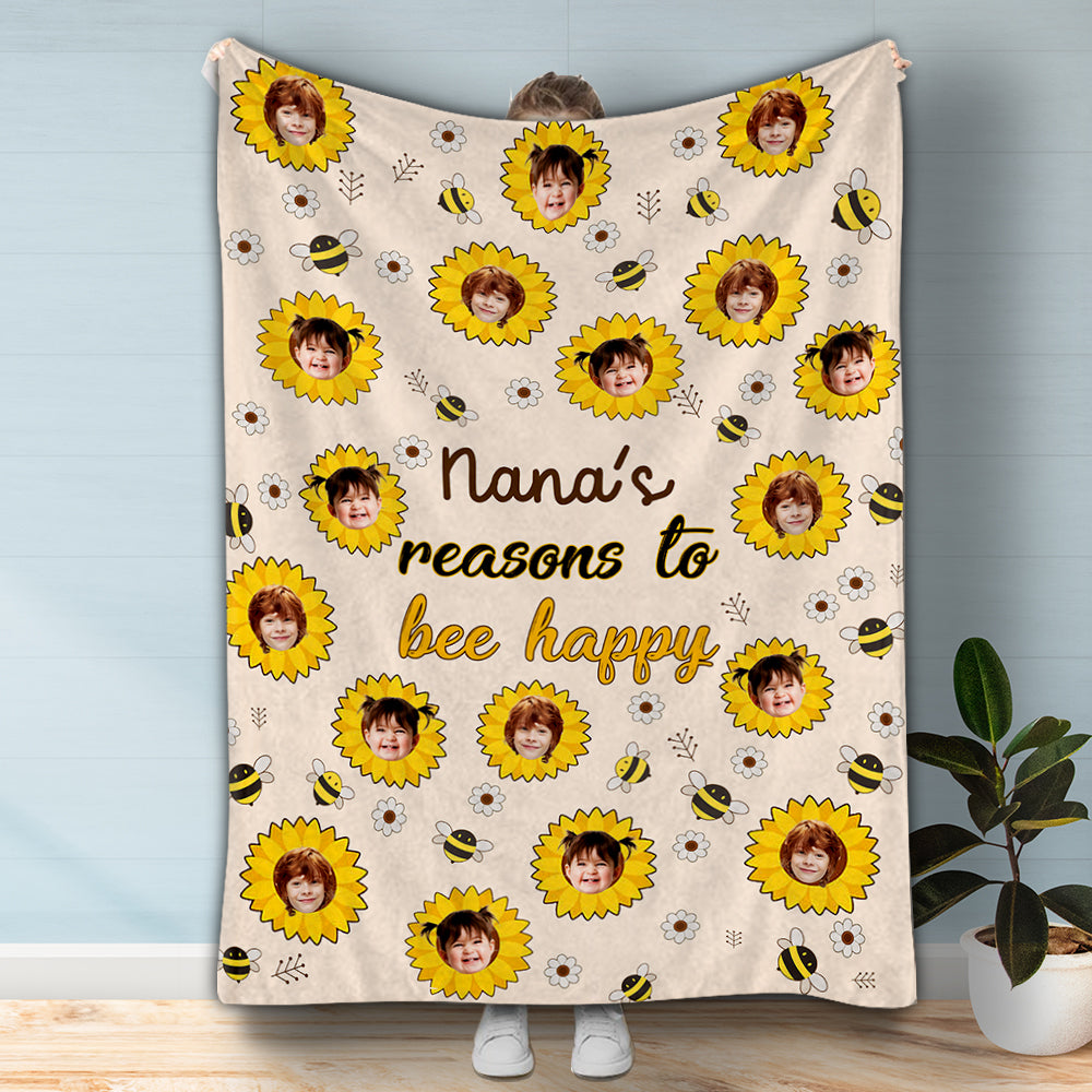 Nana's Reasons - Gift for grandma, mom - Personalized Blanket