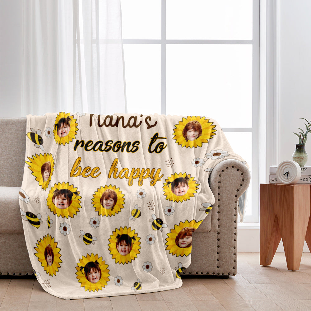 Nana's Reasons - Gift for grandma, mom - Personalized Blanket