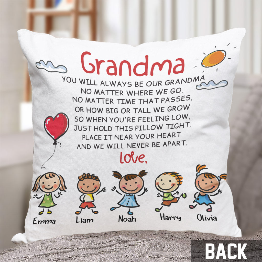 Grandma Spanish - Personalized Mother's Day Grandma Throw Pillow