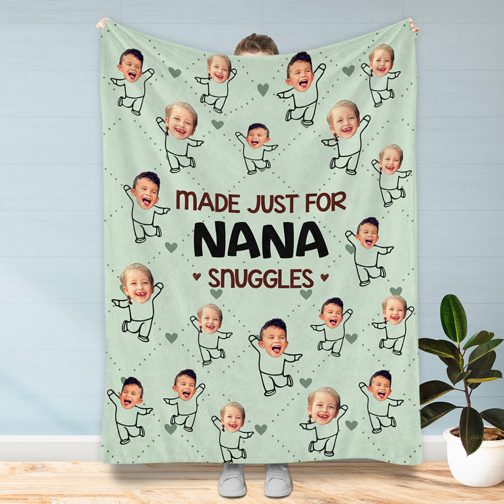 Made Just For Nana Snuggles - Personalized Mother's Day Grandma Blanket