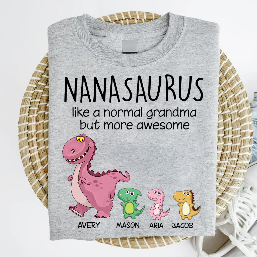 Grandmasaurus - Personalized Mother's day Grandma T-shirt and Hoodie