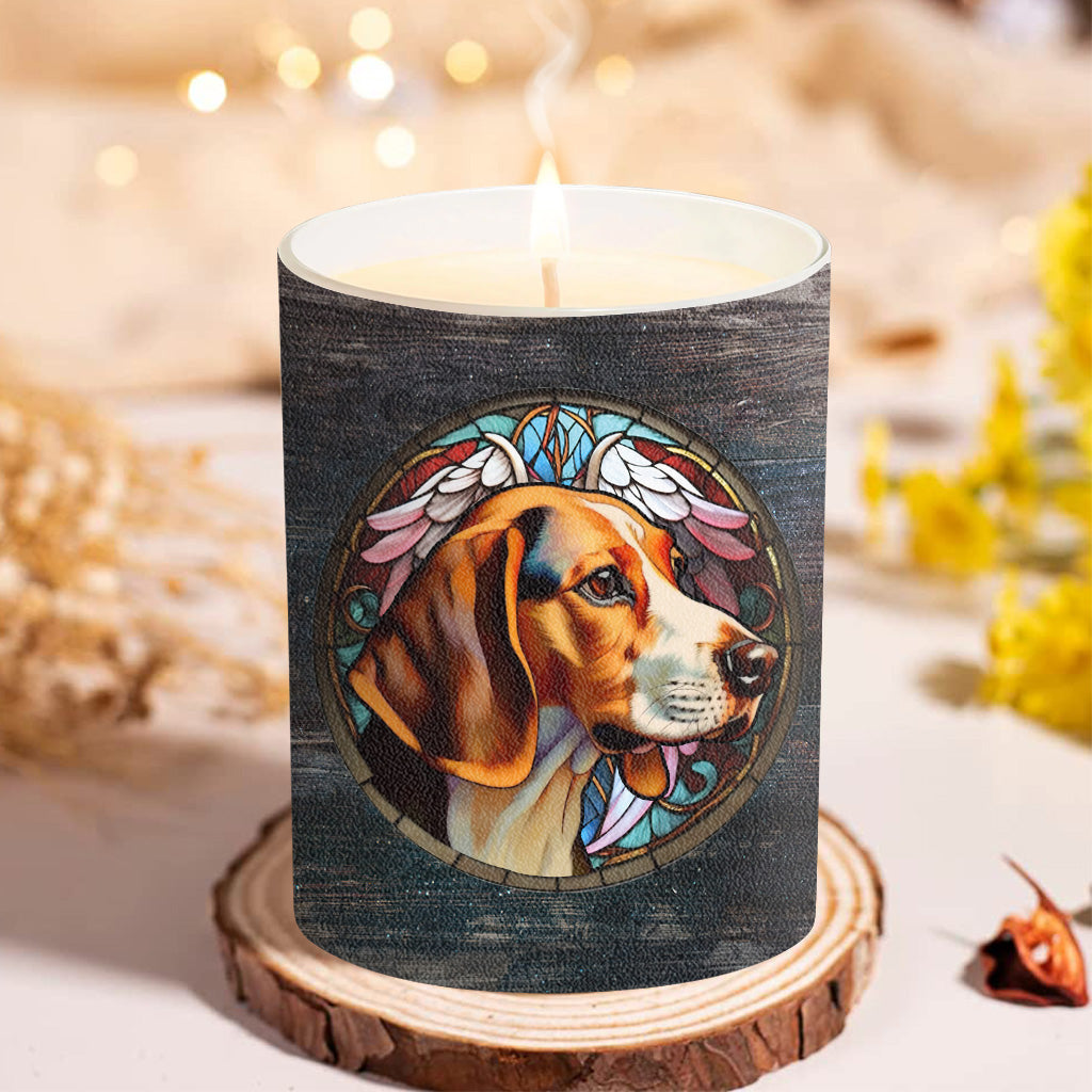 Light This When You Miss Me - Personalized Dog Candle With Wooden Lid