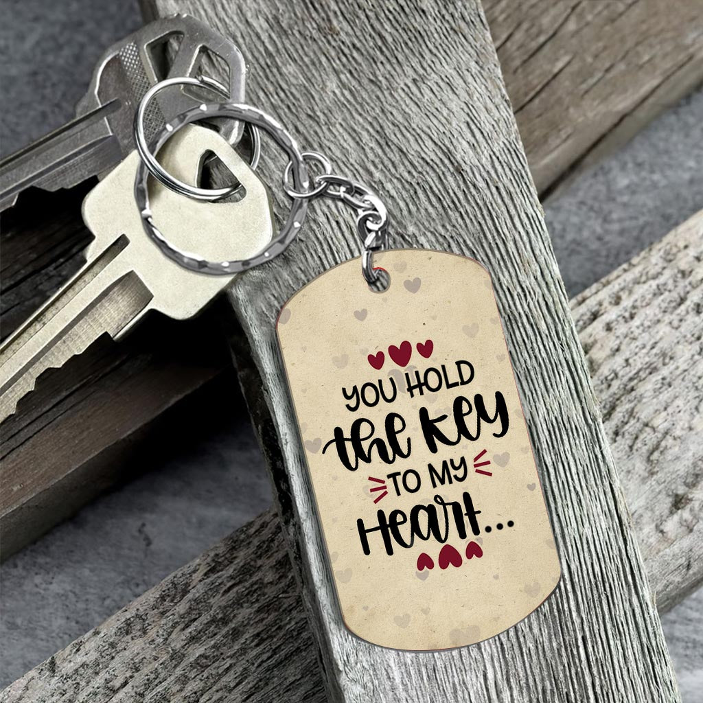 You Have The Key To My Heart - Personalized Couple Stainless Steel Keychain