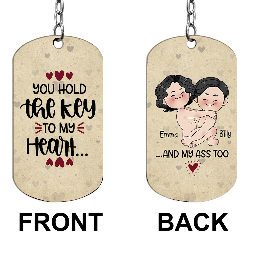 You Have The Key To My Heart - Personalized Couple Stainless Steel Keychain