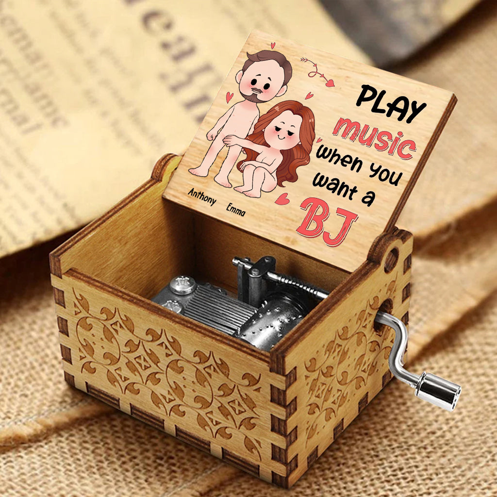 Play Music When - Personalized Couple Hand Crank Music Box