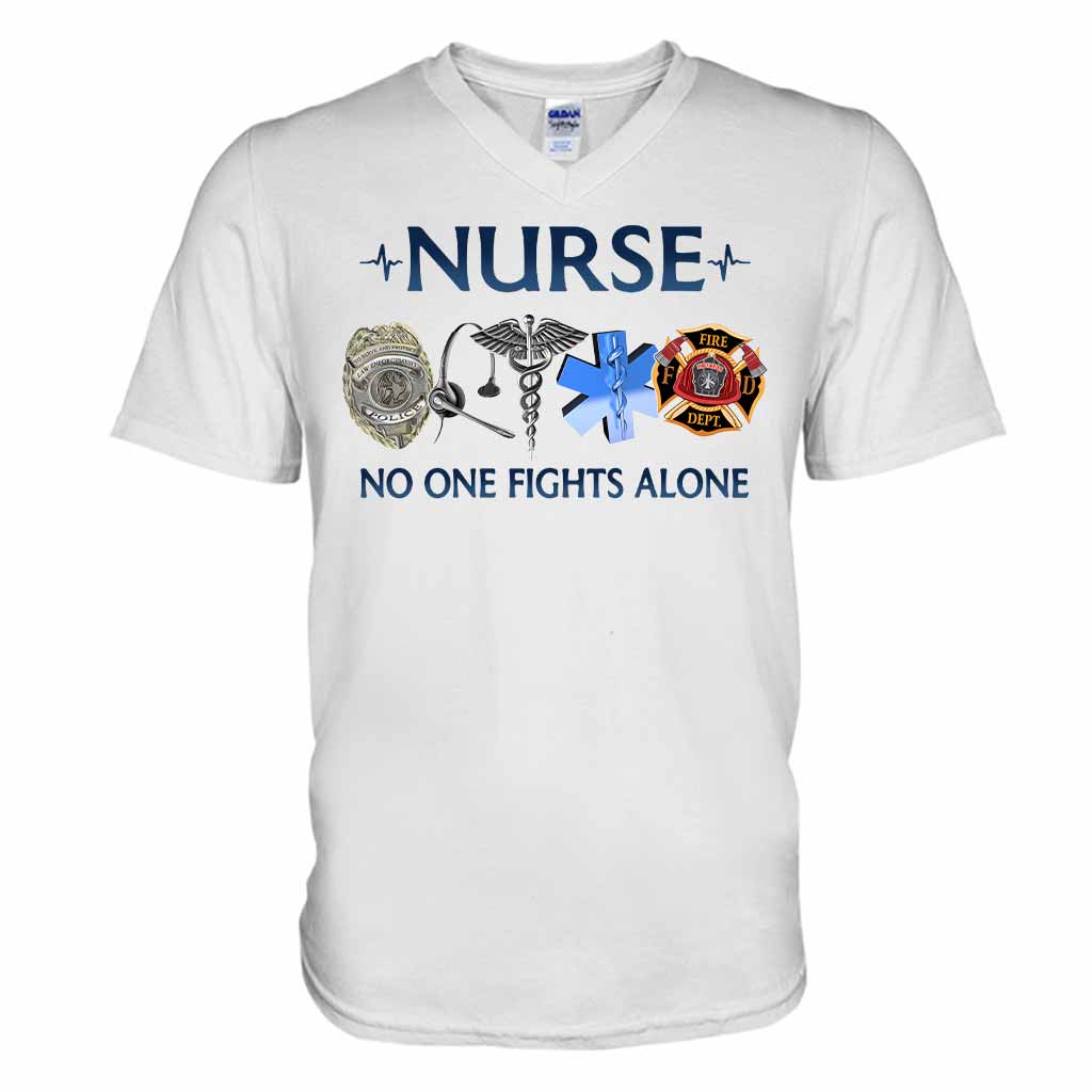 Nurse No One Fights Alone T-shirt And Hoodie 092021