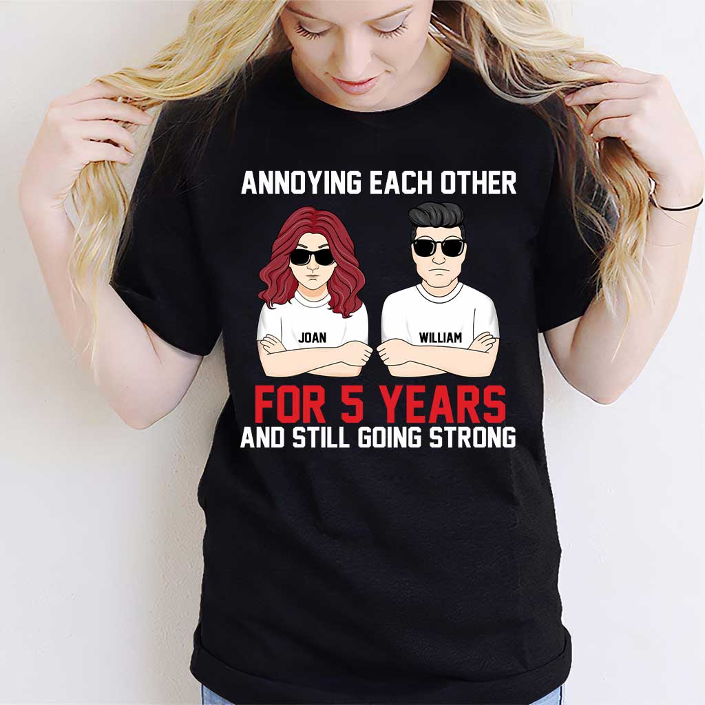 Annoying Each Other - Personalized Couple T-shirt and Hoodie